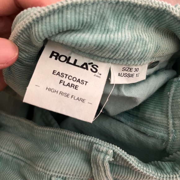 ROLLA'S Teal East Coast Flare High Rise Corduroy - Picture 6 of 8